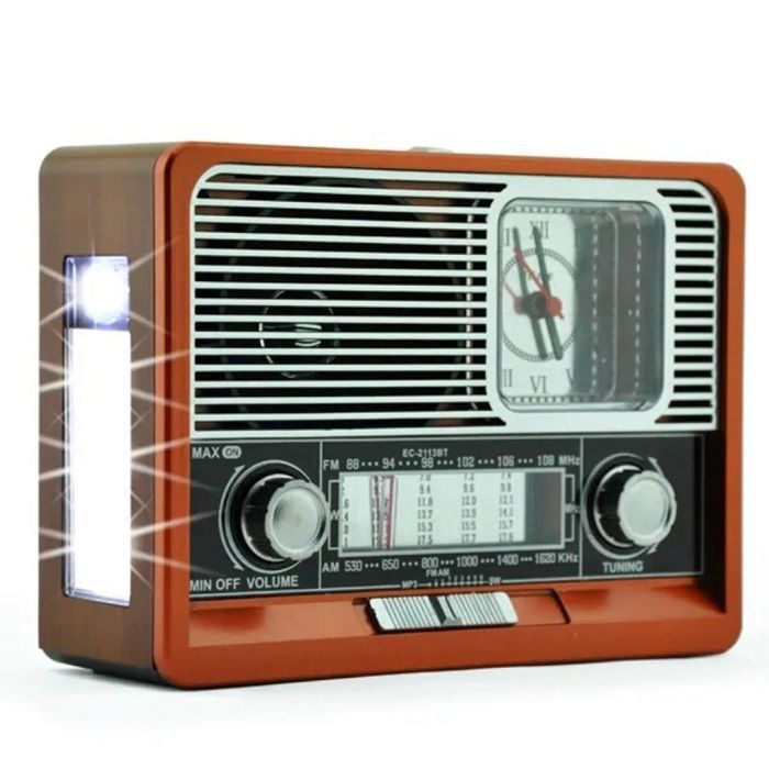 Επαναφορτιζόμενο ραδιόφωνο Retro - ΕK105 - 830128 - Red