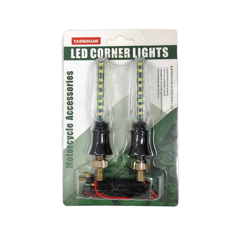 Wenchang Φλας Μηχανής σετ 2τμχ LED 12V - Motorcycle LED Replacement Globe Corner Lights