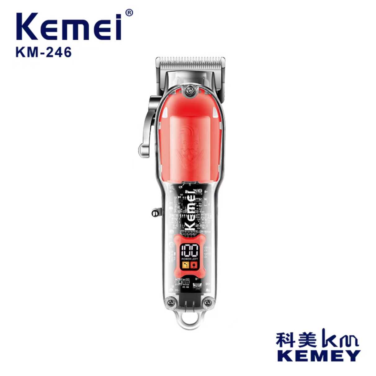 Κουρευτική μηχανή - KM-246 - Kemei ΥΓΕΙΑ - ΟΜΟΡΦΙΑ & Fitness>Είδη κομμωτηρίου>Κουρευτικές μηχανές