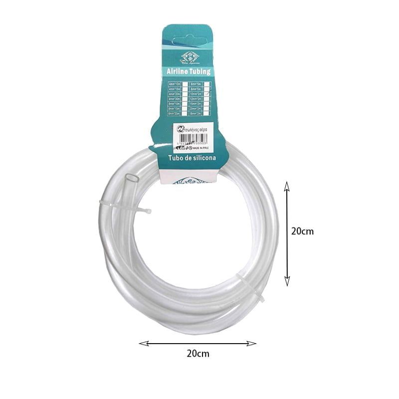 Nihao Aquarium Σωλήνας Ενυδρείου 10mm*2m - Airline Tubing