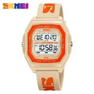Ψηφιακό ρολόι χειρός - Skmei - 2282 - Beige/Orange