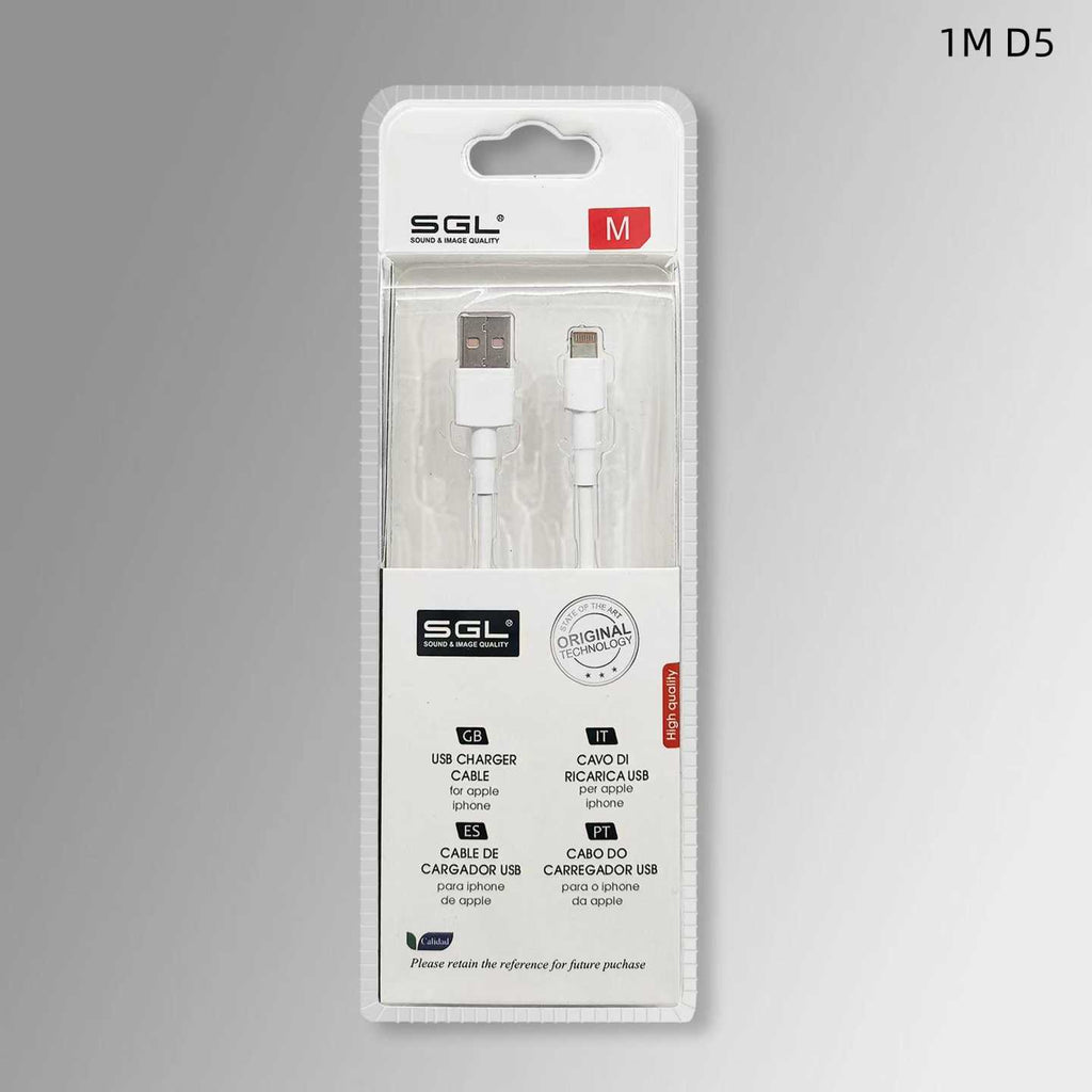 Καλώδιο φόρτισης & data - Lightning - Fast Charge - D5 - 1m - 099286