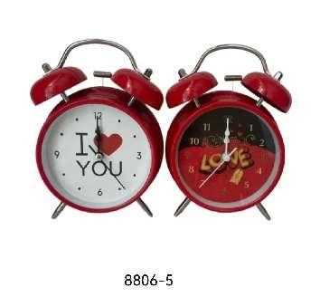 Επιτραπέζιο ρολόι - Ξυπνητήρι - 8806-5 - 880652 - Red/Black