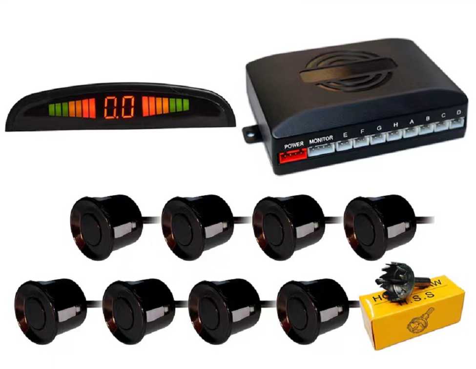 Αισθητήρες παρκαρίσματος - 8pcs - Only Screen - Black - 002181 AUTO-MOTO-BIKE>Είδη αυτοκινήτου>Αισθητήρες Παρκαρίσματος