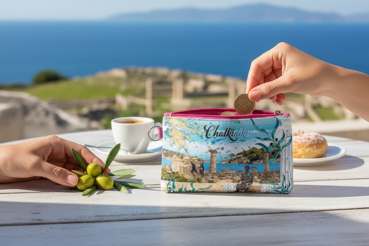 Πορτοφόλι Souvenir μπρελόκ - Σετ 10pcs - PVC - Thessaloniki - 16*10cm - 871704