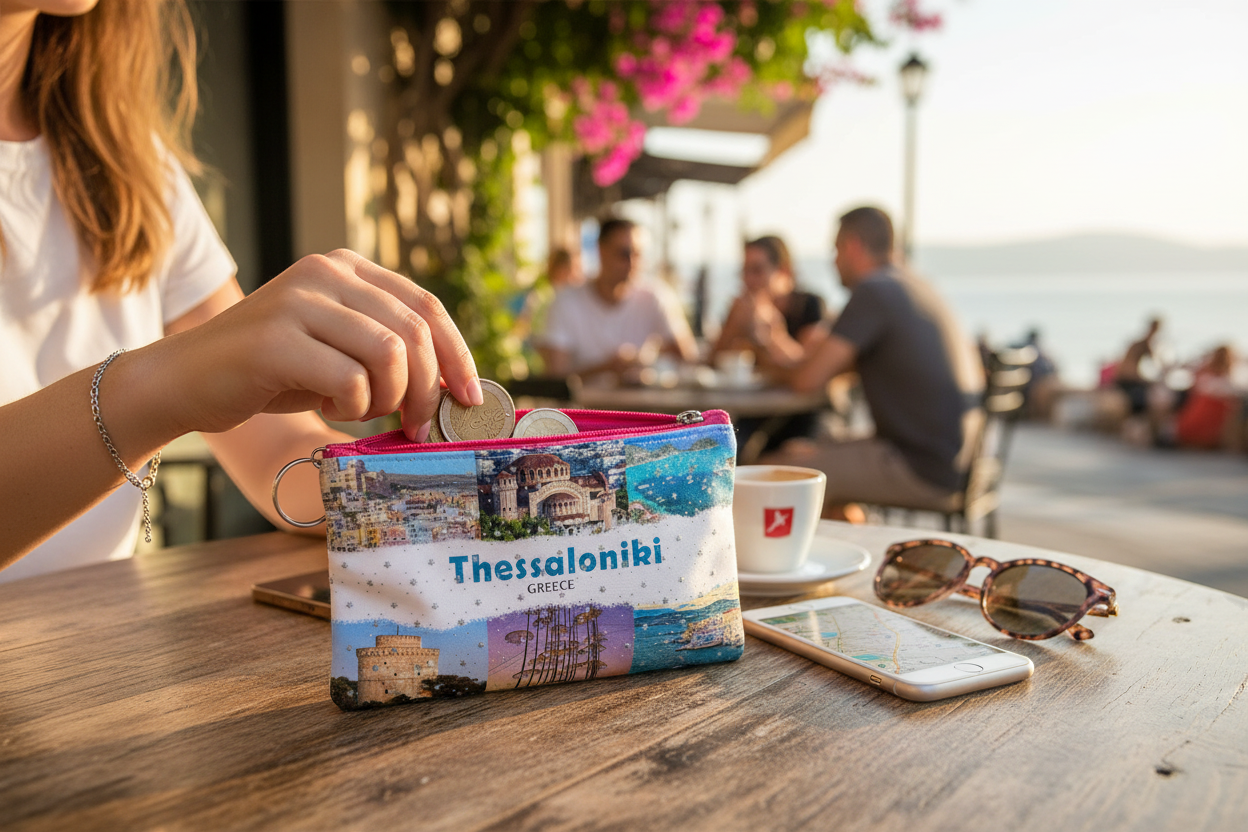 Πορτοφόλι Souvenir μπρελόκ - Σετ 10pcs - PVC - Thessaloniki - 16*10cm - 871704