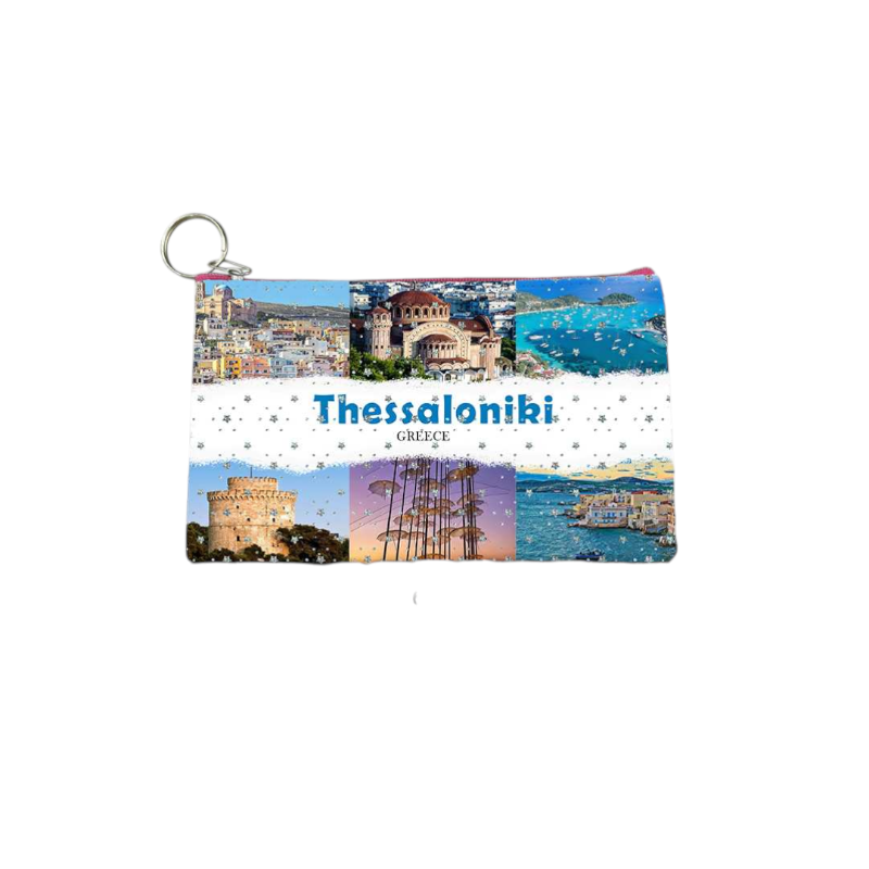 Πορτοφόλι Souvenir μπρελόκ - Σετ 10pcs - PVC - Thessaloniki - 16*10cm - 871705
