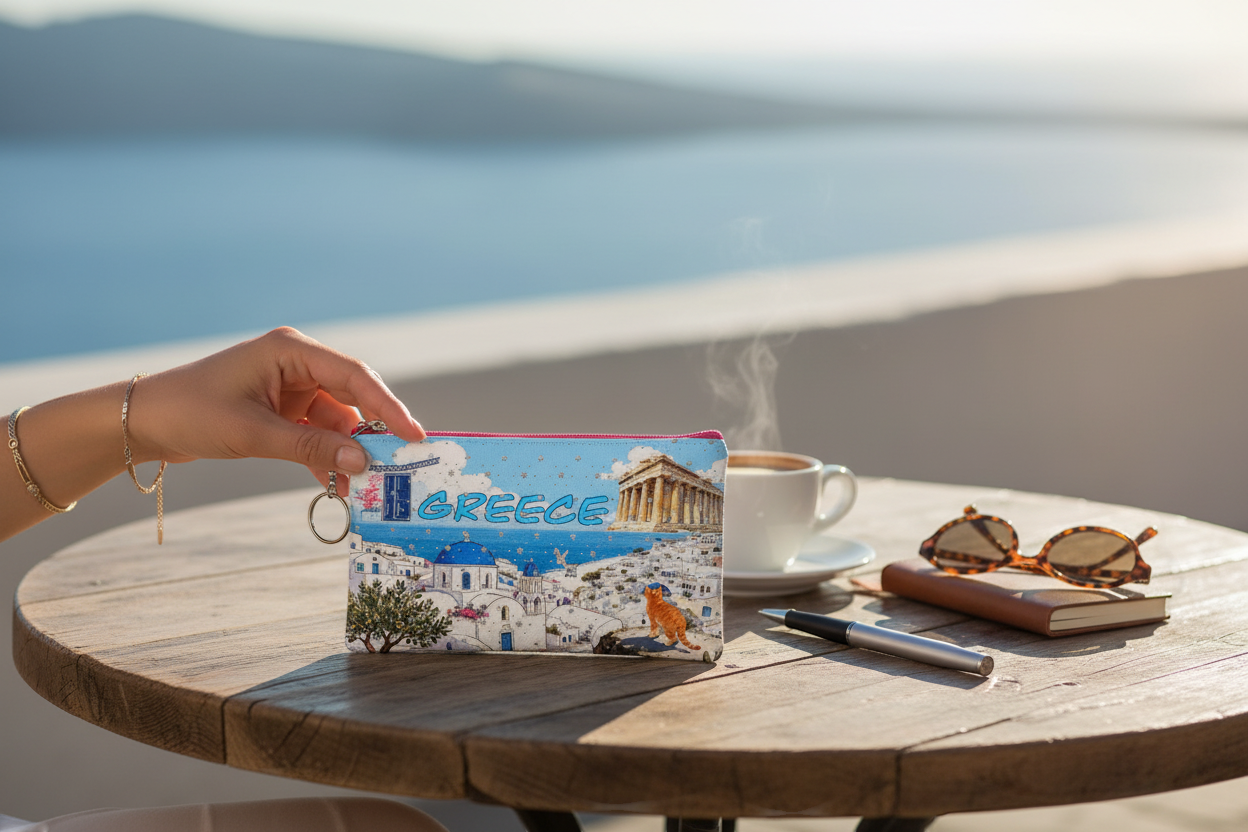 Πορτοφόλι Souvenir μπρελόκ - Σετ 10pcs - PVC - Thessaloniki - 16*10cm - 871704