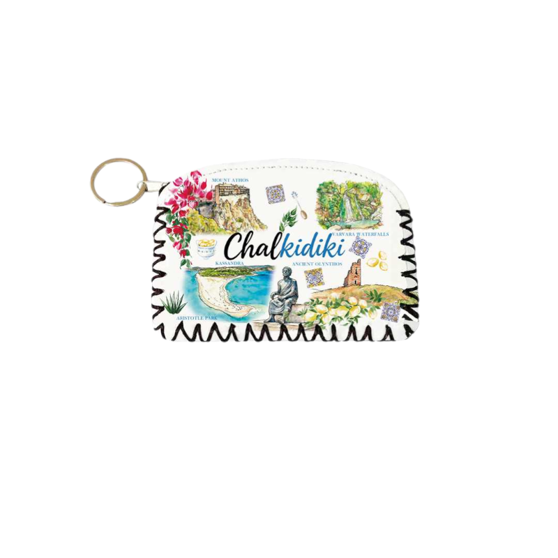 Πορτοφόλι Souvenir μπρελόκ - Σετ 10pcs - PVC - Chalkidiki - 14*9cm - 871740