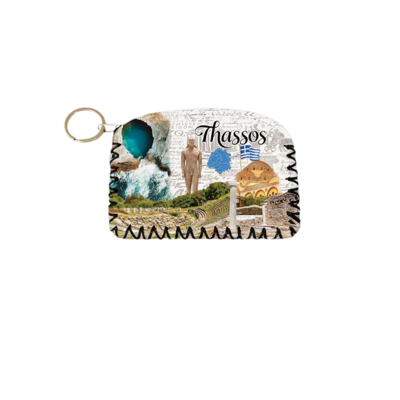 Πορτοφόλι Souvenir μπρελόκ - Σετ 10pcs - PVC - Thassos - 14*9cm - 871755