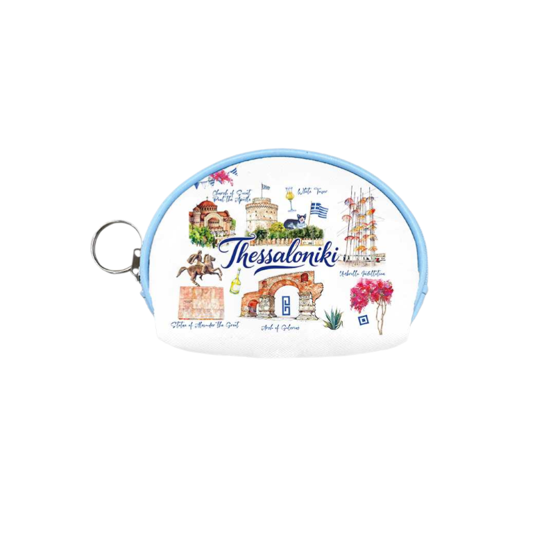 Πορτοφόλι Souvenir μπρελόκ mini - Σετ 10pcs - PVC - Thessaloniki - 10*8*3cm - 871764