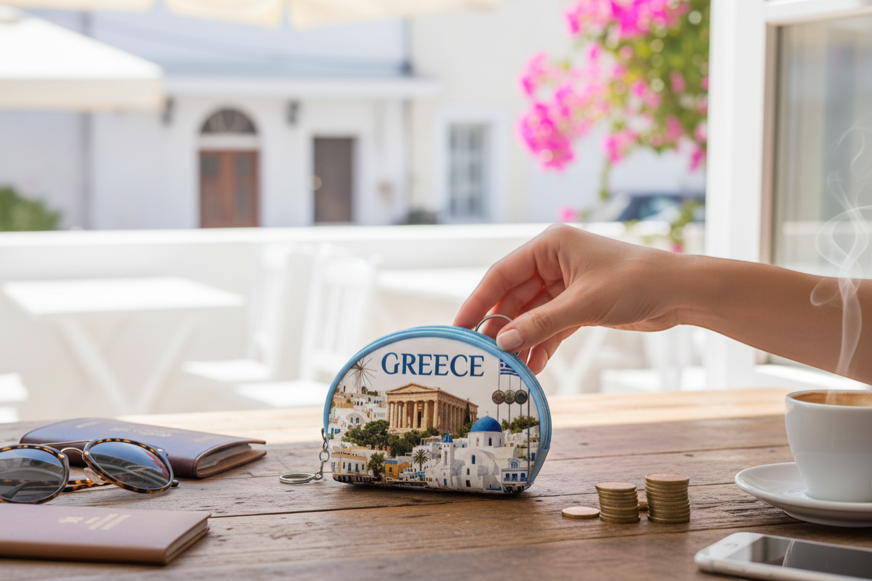 Πορτοφόλι Souvenir μπρελόκ - Σετ 10pcs - PVC - Greece - 14*9cm - 871756