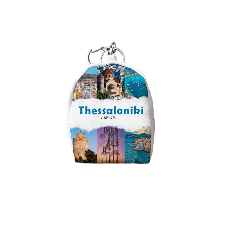 Πορτοφόλι Souvenir μπρελόκ mini - Σετ 10pcs - PVC - Thessaloniki - 7*9*4.5cm - 871785