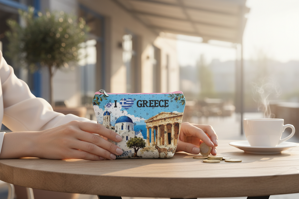 Πορτοφόλι Souvenir μπρελόκ - Σετ 10pcs - PVC - Greece - 14*9cm - 871756
