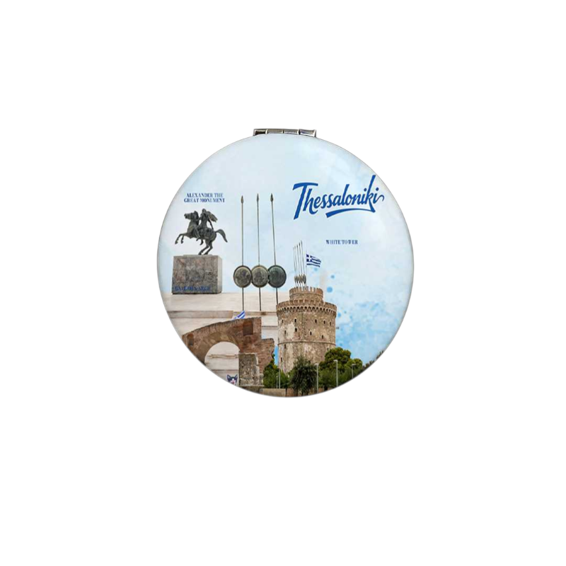 Καθρέπτης τσέπης Souvenir - Σετ 12pcs - Thessaloniki - 7*7*3cm - 871826