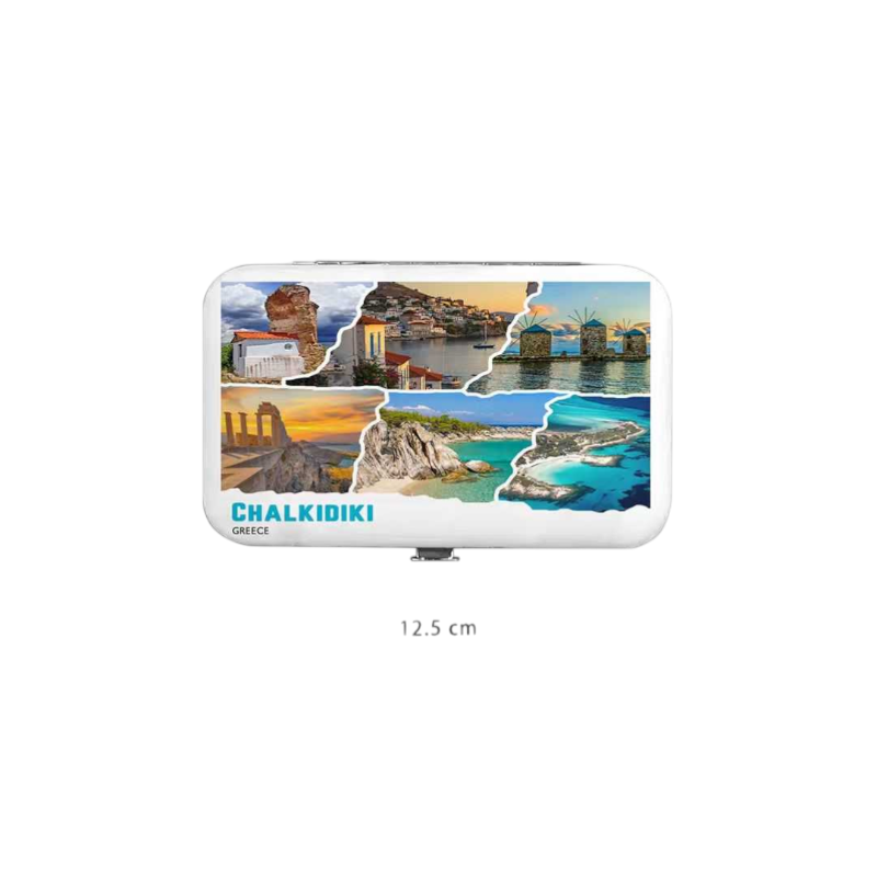 Σετ 12Χ - Κασετίνα περιποιήσης νυχιών σε θήκη Souvenir - Chalkidiki - 871861 ΕΠΟΧΙΑΚΑ - ΤΟΥΡΙΣΤΙΚΑ - HOBBY>Τουριστικά & εποχιακά είδη>Souvenir