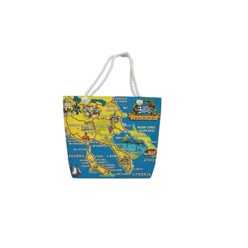 Τσάντα θαλάσσης τουριστική - Chalkidiki - 48*37*13cm - 871922