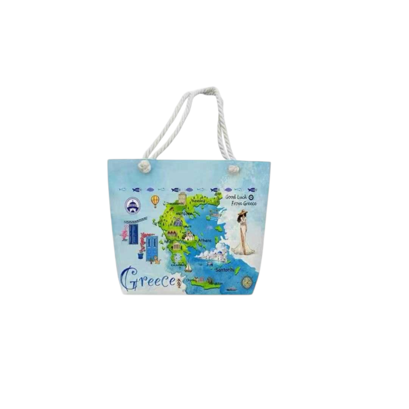 Τσάντα θαλάσσης τουριστική - Greece - 48*37*13cm - 871939