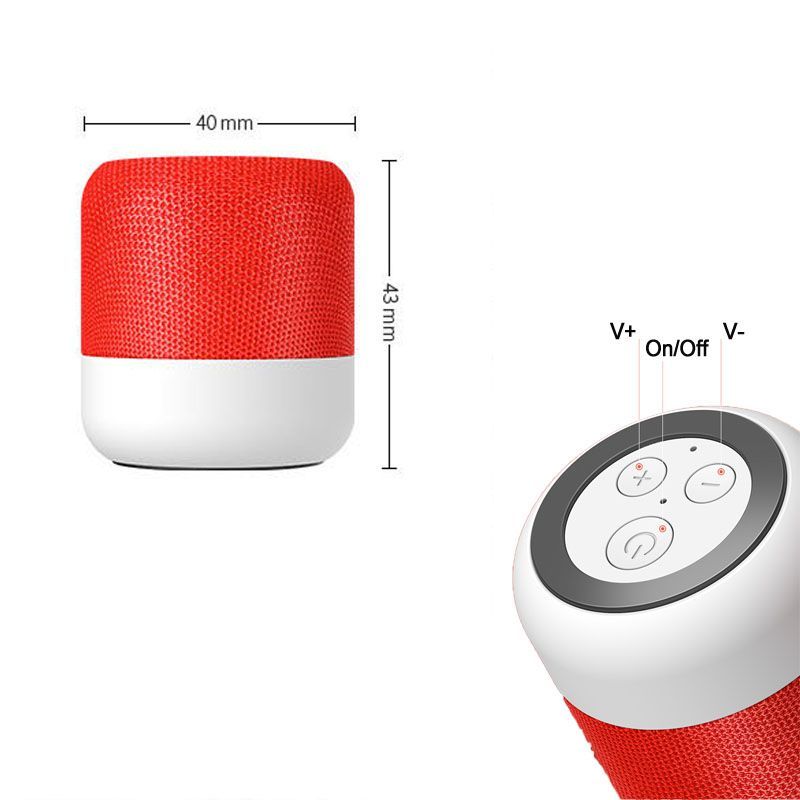 Ασύρματο ηχείο Bluetooth - Bass Speaker - M12 - 880134 - Red