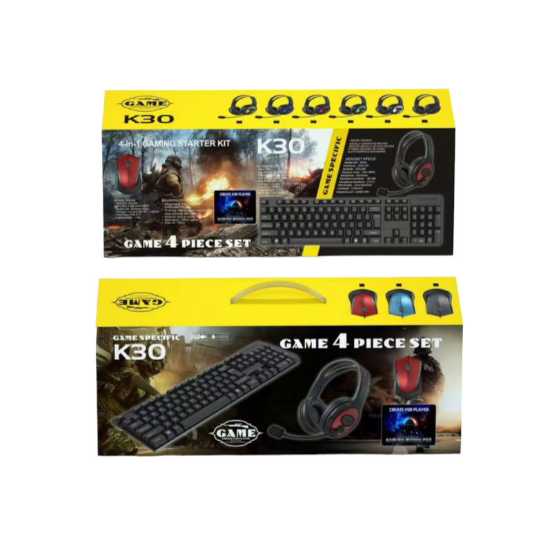 Πλήρες σετ Gaming 4 σε 1 - K30 - 883488 ΕΙΔΗ ΤΕΧΝΟΛΟΓΙΑΣ>Gadgets>Περιφερειακά GamingΕΙΔΗ ΤΕΧΝΟΛΟΓΙΑΣ>Gadgets>Πληκτρολόγια