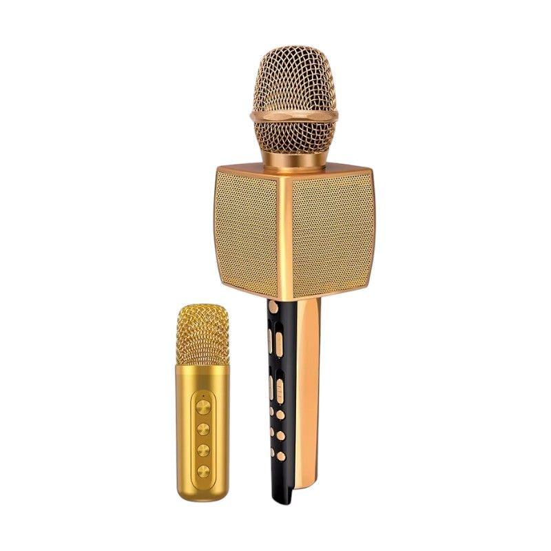 Σετ ασύρματο μικρόφωνο Karaoke με ηχείο & mini μικρόφωνο - YS-98 - 885291 - Gold ΕΙΔΗ ΤΕΧΝΟΛΟΓΙΑΣ>Gadgets>Μικρόφωνα studio & karaoke