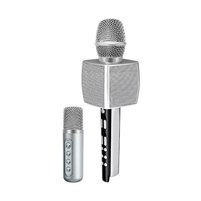 Σετ ασύρματο μικρόφωνο Karaoke με ηχείο & mini μικρόφωνο - YS-98 - 885291 - Silver ΕΙΔΗ ΤΕΧΝΟΛΟΓΙΑΣ>Gadgets>Μικρόφωνα studio & karaoke