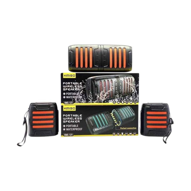Ασύρματο ηχείο Bluetooth αδιάβροχο - 2in1 - KMS-121 - 886144 - Orange ΕΙΔΗ ΤΕΧΝΟΛΟΓΙΑΣ>Ραδιόφωνα & Ηχεία>Ηχεία Bluetooth