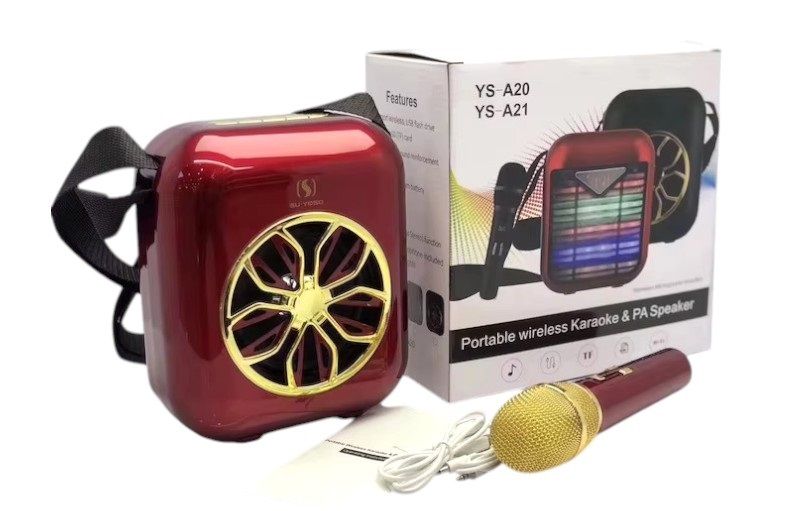 Ασύρματο ηχείο Bluetooth με μικρόφωνο Karaoke - YS-A20 - 887103 - Red ΕΙΔΗ ΤΕΧΝΟΛΟΓΙΑΣ>Ραδιόφωνα & Ηχεία>Ηχεία Bluetooth
