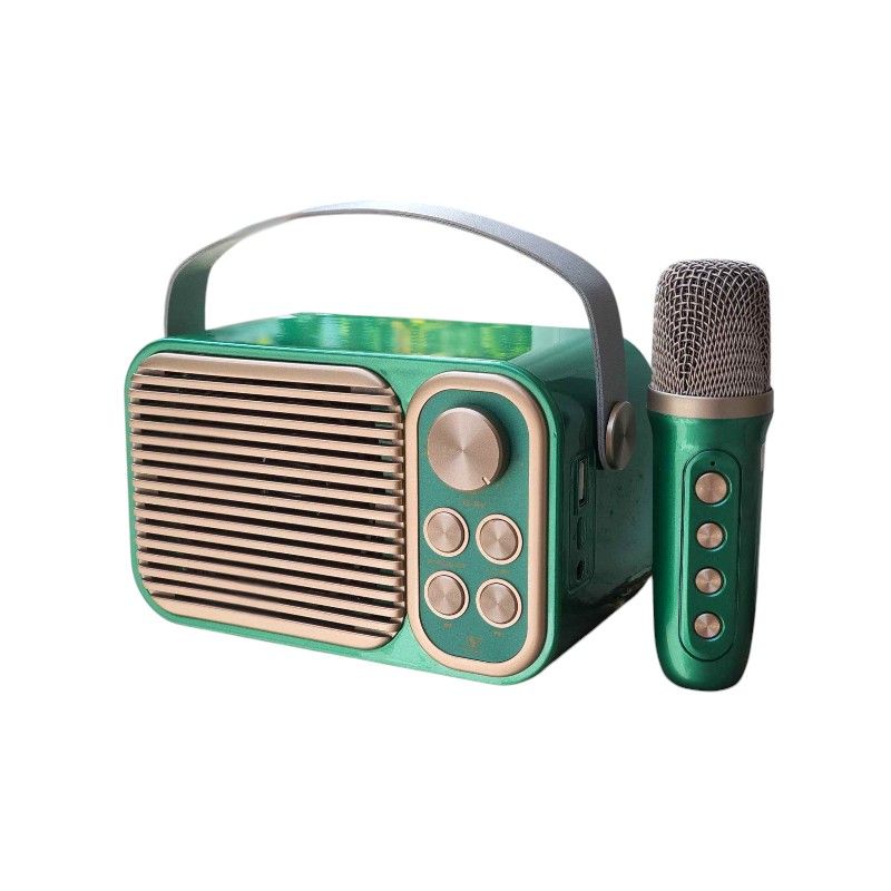 Ασύρματο ηχείο Bluetooth με μικρόφωνο Karaoke - YS-104 - 887295 - Green ΕΙΔΗ ΤΕΧΝΟΛΟΓΙΑΣ>Ραδιόφωνα & Ηχεία>Ηχεία Bluetooth