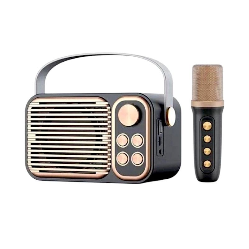 Ασύρματο ηχείο Bluetooth με μικρόφωνο Karaoke - YS-104 - 887295 - Dark Grey ΕΙΔΗ ΤΕΧΝΟΛΟΓΙΑΣ>Ραδιόφωνα & Ηχεία>Ηχεία Bluetooth