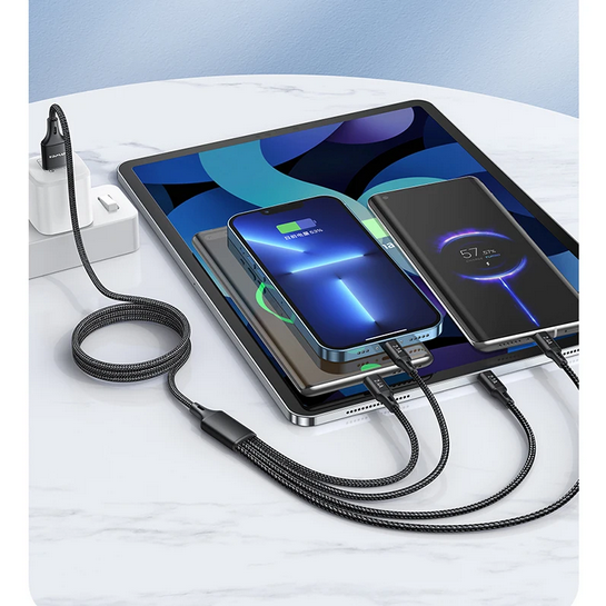 Καλώδιο φόρτισης & data 4in1 - Fast Charge - CL-129 - 1.5m - AWEI - 002295