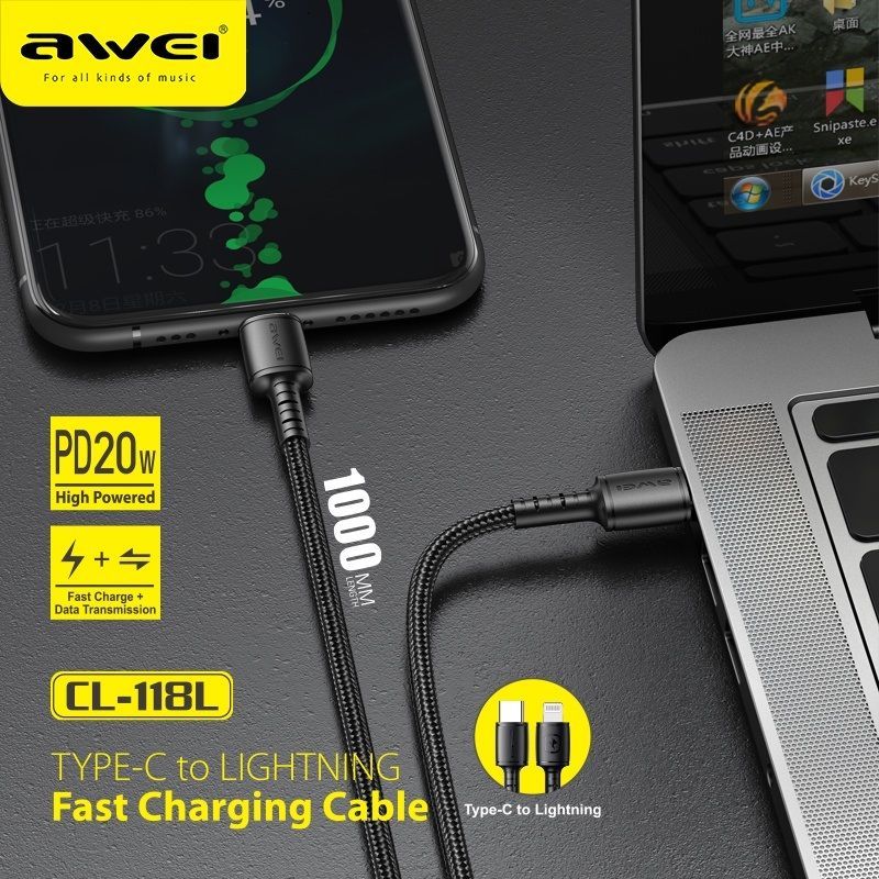 Αντάπτορας USB-A σε Type-C - CL-13 - AWEI - 888094