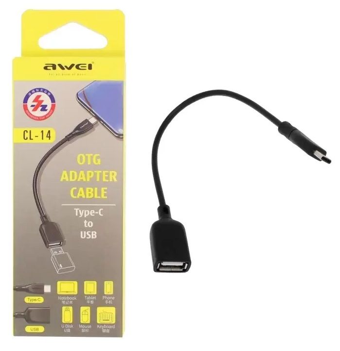 Αντάπτορας USB Type-C σε USB-A Female - CL-14 - AWEI - 084154