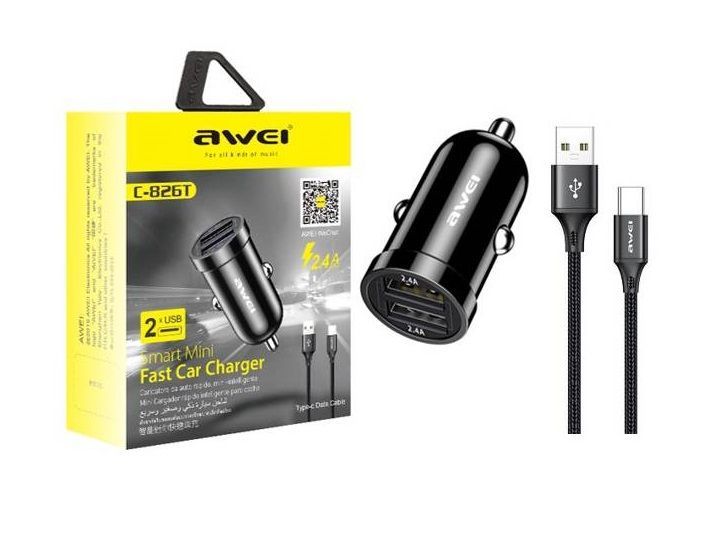 Φορτιστής αναπτήρα αυτοκινήτου - Quick Charger - C-826 - AWEI - 010962