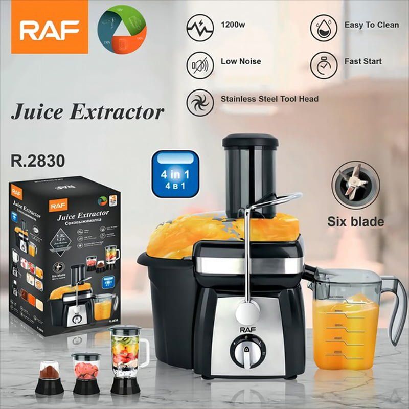 RAF 4σε1 Αποχυμωτής 1.5L 1200W R.2830 - 4in1 Juicer Extractor