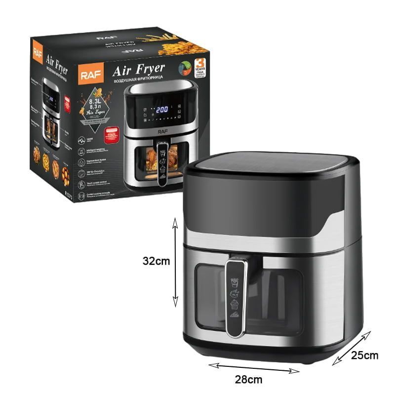 RAF Φριτέζα Αέρος με Αποσπώμενο Κάδο 8.3lt 1600W R.5373 - Air Fryer