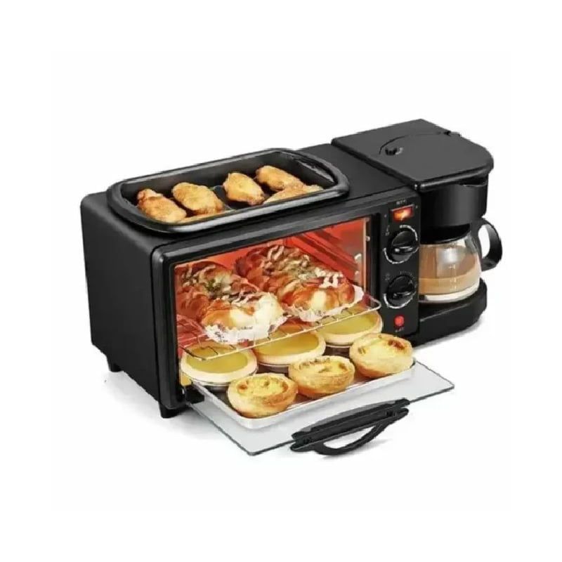 RAF 3 σε Ηλεκτρικός φούρνος με καφετιέρα R.5308R - 3 in 1 Breakfast Maker