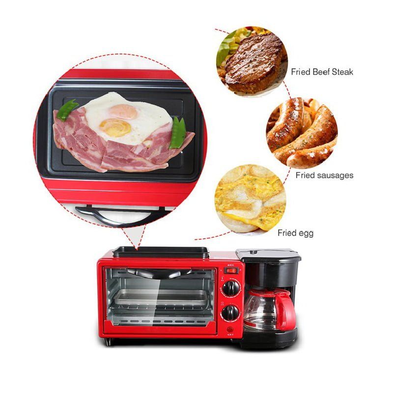 RAF 3 σε Ηλεκτρικός φούρνος με καφετιέρα R.5308R - 3 in 1 Breakfast Maker