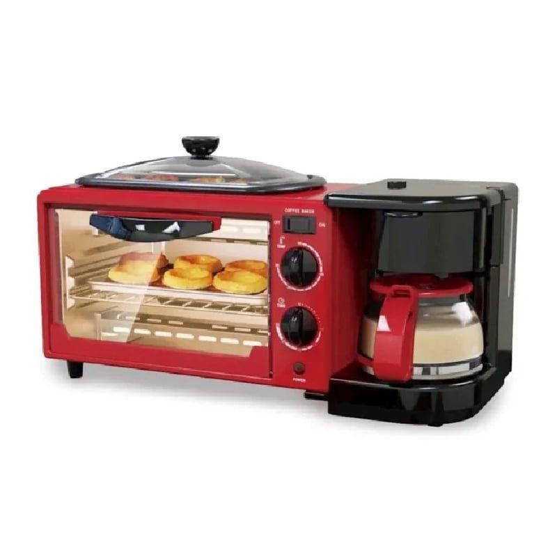 RAF 3 σε Ηλεκτρικός φούρνος με καφετιέρα R.5308R - 3 in 1 Breakfast Maker