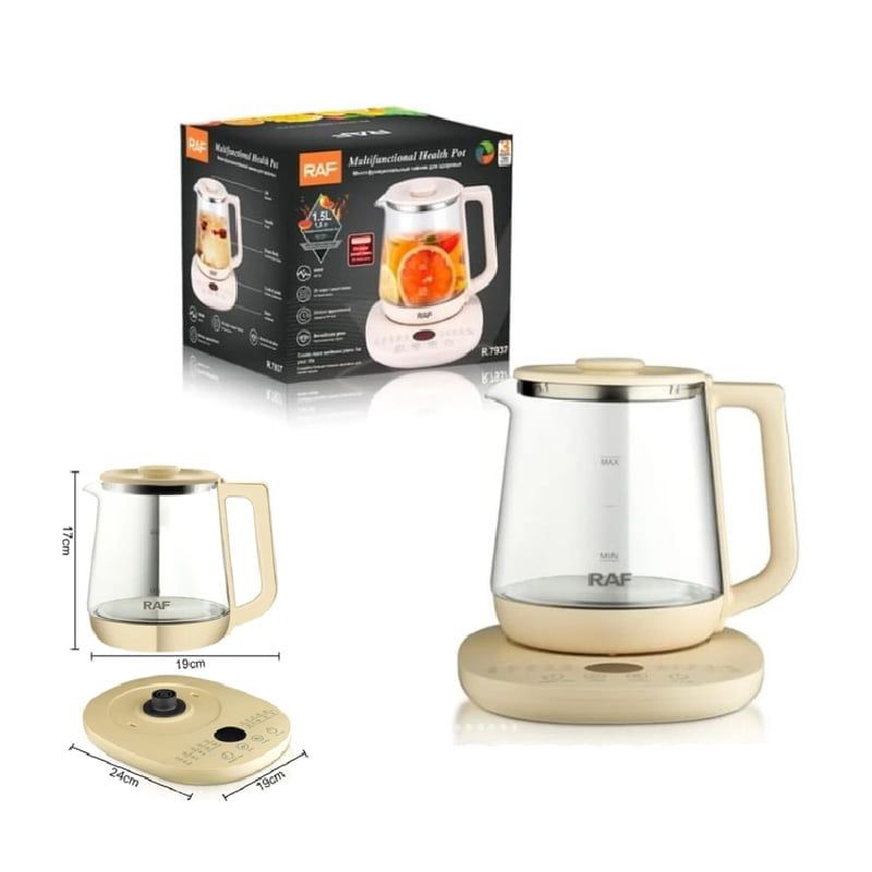 Raf Ηλεκτρικός βραστήρας 1.5L 800W R.7937 - Multifunctional Health Pot