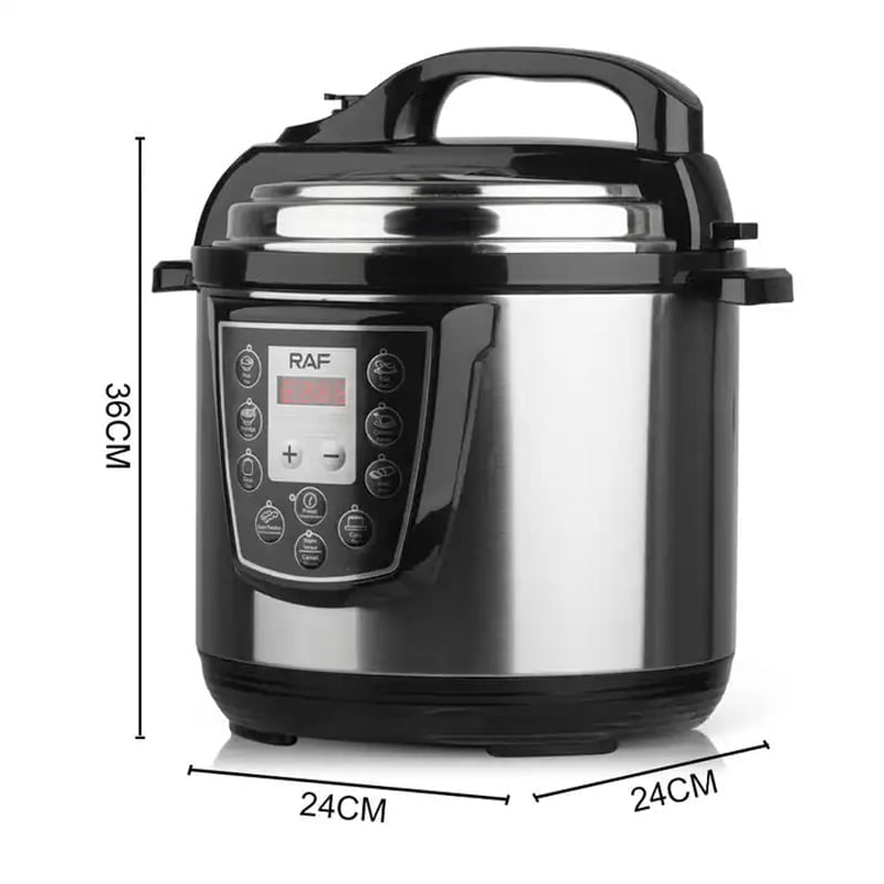 RAF Ηλεκτρικός Πολυμάγειρας 6.0L 1000W R.177 - Electric Pressure Cooker