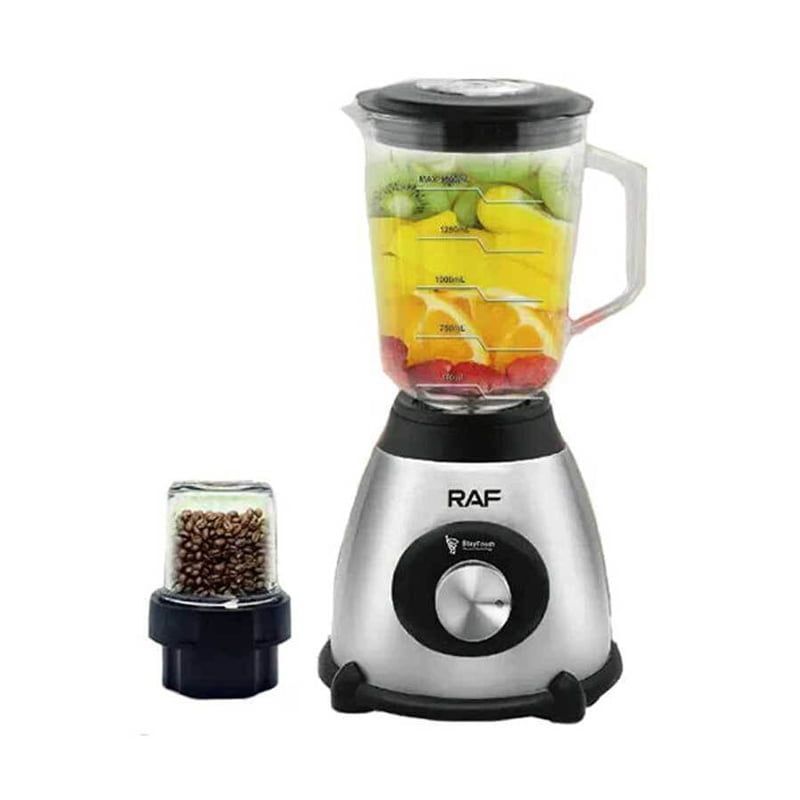 RAF Μπλέντερ με Γυάλινη Κανάτα 1.5lt 1000W Inox R.295 - Electric Blender