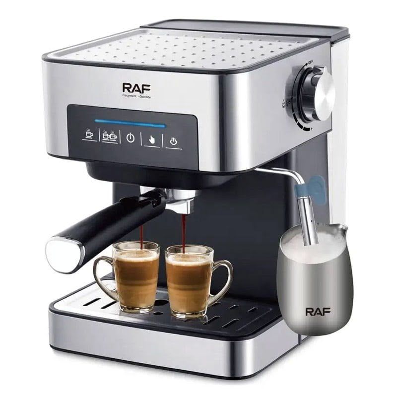 RAF Καφετιέρα Εσπρεσσιέρα με Ακροφύσιο 1.6L 850W R.136 - Espresso Coffee Maker