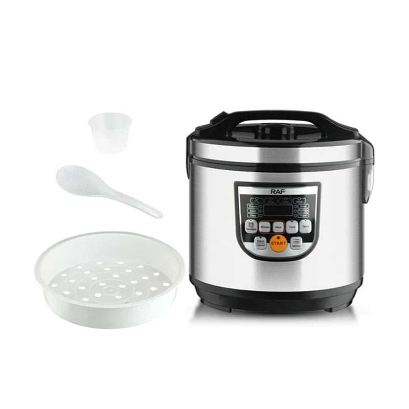 RAF Ηλεκτρικός Πολυμάγειρας Rice Cooker 5L 700W με Αντικολλητικό Μπολ και 12 Προγράμματα R.178 - Rice Cooker