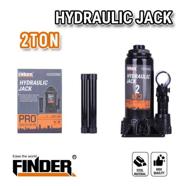 Υδραυλικός γρύλος ανύψωσης - 2T - 2.1kg - Finder - 194360