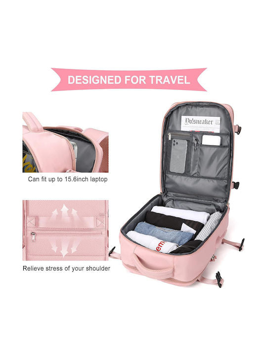 Backpack Αδιάβροχο 32lt Ροζ - Angel shopping