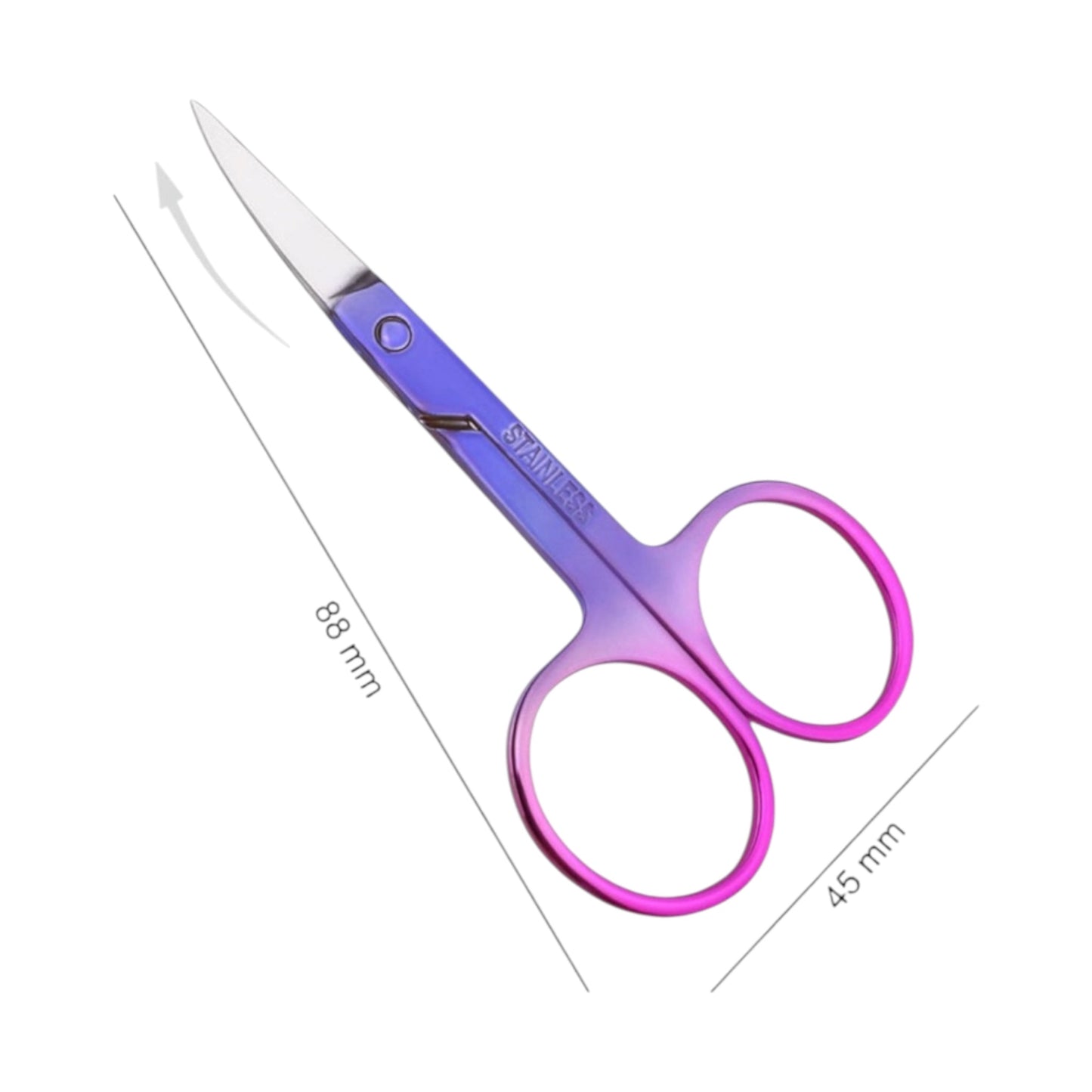 Nail Scissors Stainless 1pc Multicoloured