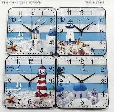 Ρολόι τοίχου - FHS-235-33 - 505145 - Blue/White_1