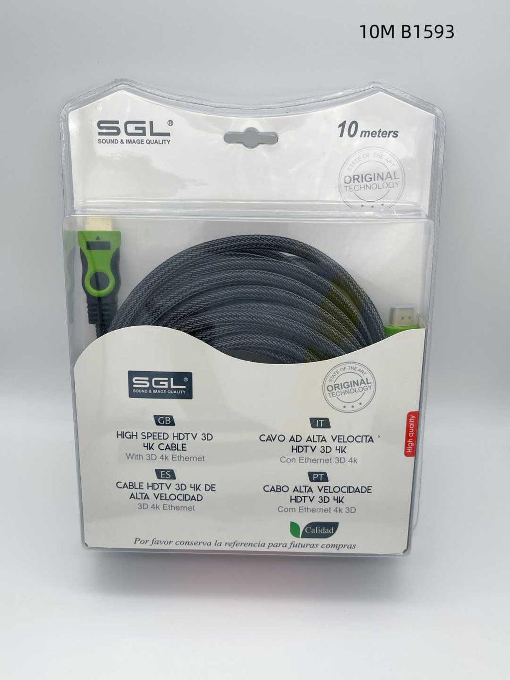 Καλώδιο HDMI - B1593 - High Speed - 1.4V - Male/Male - 10m - 094915