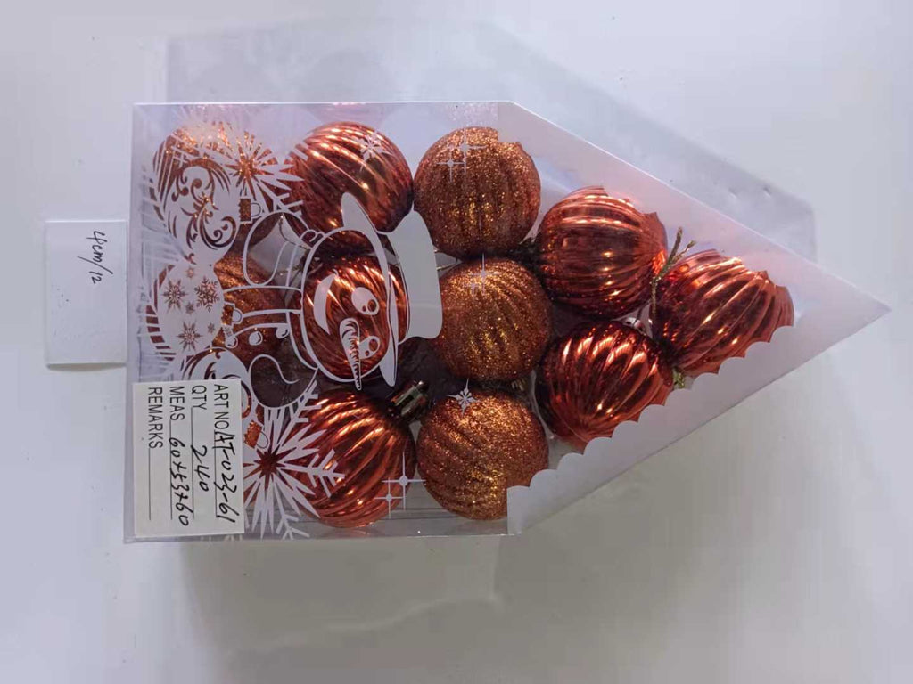 Σετ Χριστουγεννιάτικες μπάλες - 4cm - 12pcs - 023612